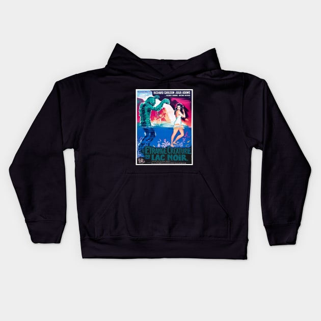 Creature from the Black Lagoon Kids Hoodie by RockettGraph1cs